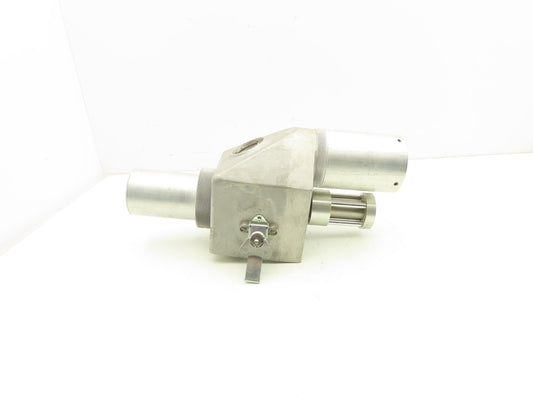 Pneumatic Bulk Conveying Proportional Shutoff Valve 2.5" Aluminum