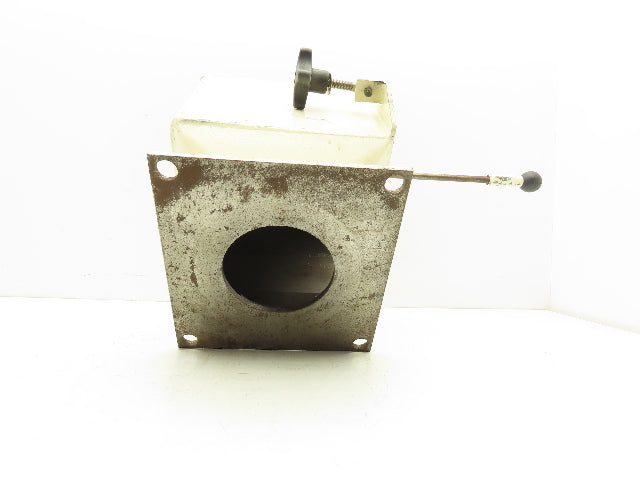 Gravity Bin Slide Gate Magnetic Separator Drawer 8.5" Flange 4" Outlet No Magnet