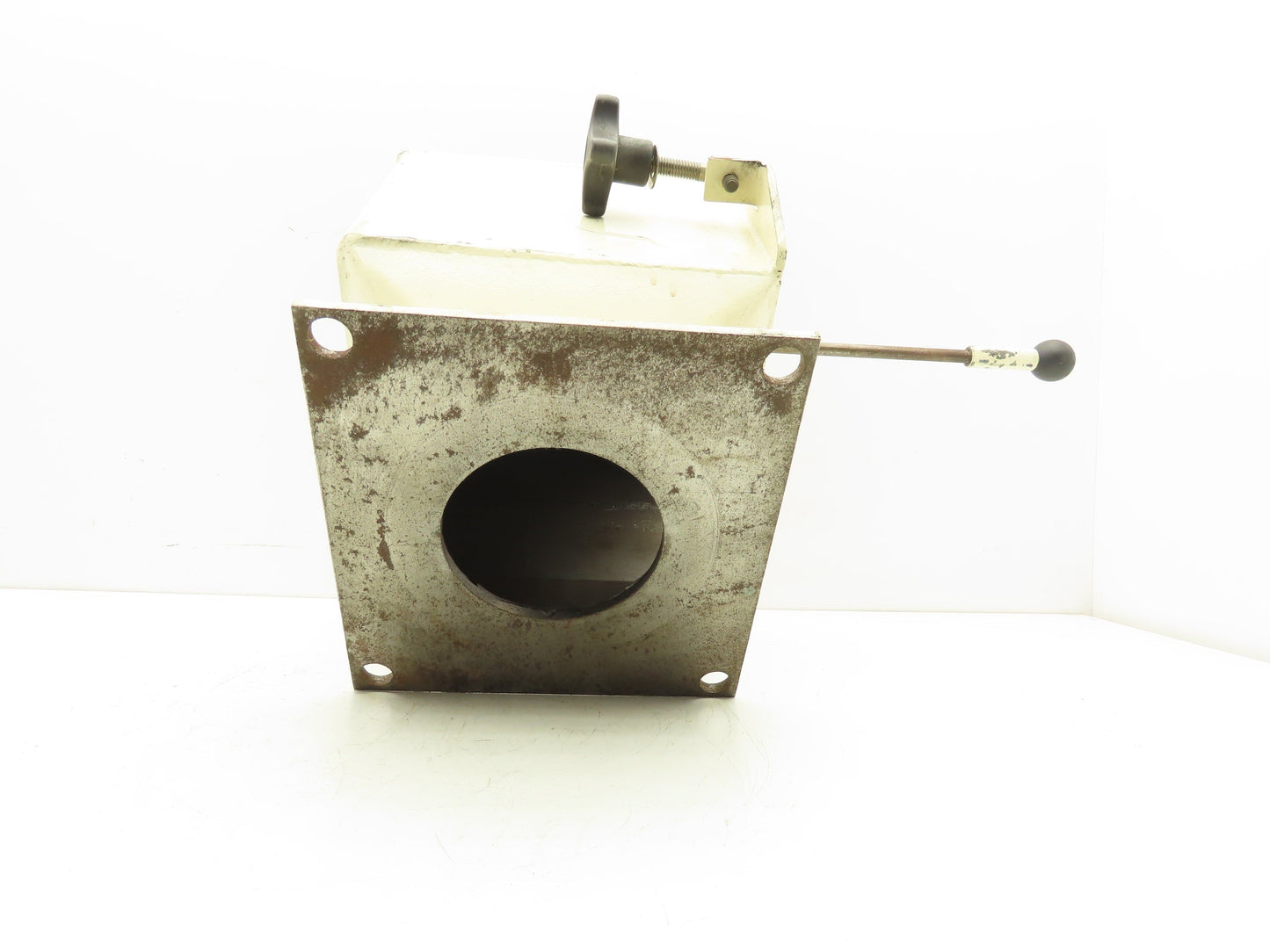 Gravity Bin Slide Gate Magnetic Separator Drawer 8.5" Flange 4" Outlet No Magnet