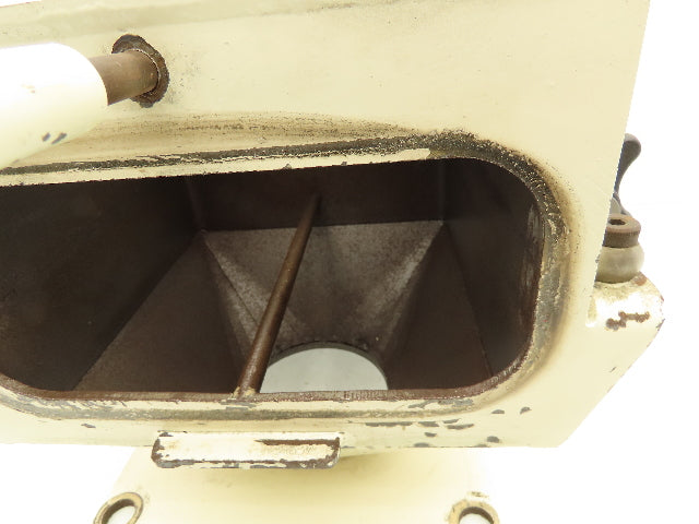Gravity Bin Slide Gate Magnetic Separator Drawer 8.5" Flange 4" Outlet No Magnet