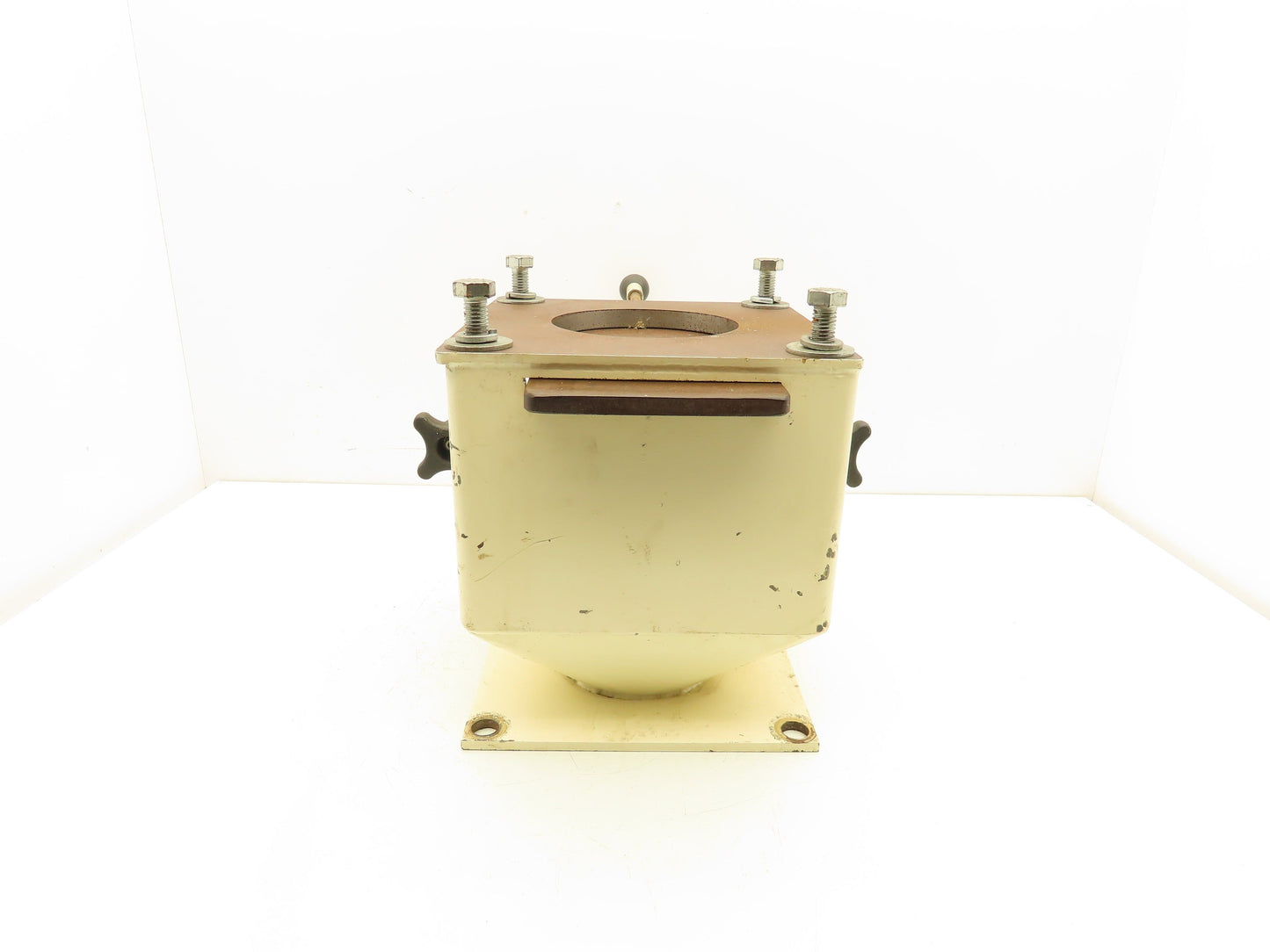 Gravity Bin Slide Gate Magnetic Separator Drawer 8.5" Flange 4" Outlet No Magnet