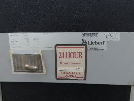 Emerson CAA050C Liebert Datawave Magnetic Synthesizer 50kva HV 480 LV 208Y/120