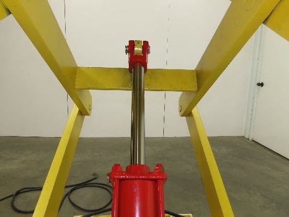 1000LB Scissor Lift Table 64" Travel 38x60" Gravity Roller Conveyor Top 3Ph