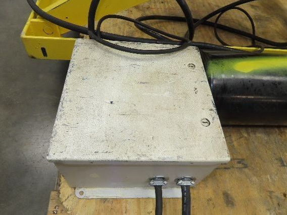 1000LB Scissor Lift Table 64" Travel 38x60" Gravity Roller Conveyor Top 3Ph