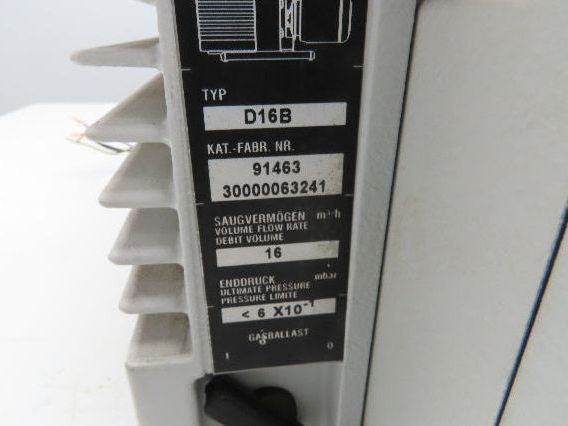 Trivac D16B 2-Stage Rotary Vane Vacuum Pump 70 GPM 12 CFM 1Hp 230/460V 3PH
