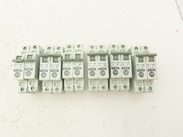 Allen Bradley 1492-CB1 H250 Manual Motor Controller Breaker 25A 5HP Lot of 12