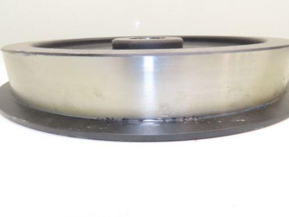 Steel Track Wheel 11.8" Dia 1.5"W Single Flanged Industrial Train Railway Cart