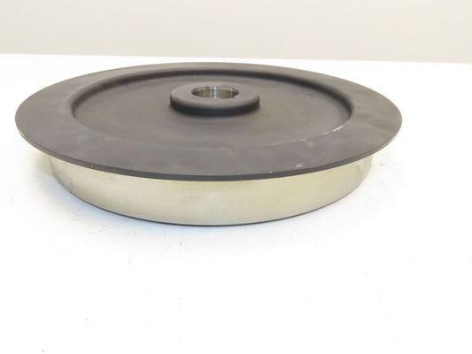 Steel Track Wheel 11.8" Dia 1.5"W Single Flanged Industrial Train Railway Cart