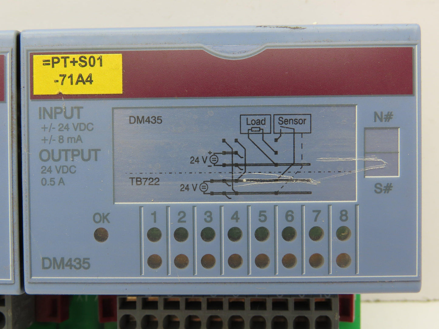 BR Automation 7DM435.7 PLC Input Output Module Rev D0 Lot of 2