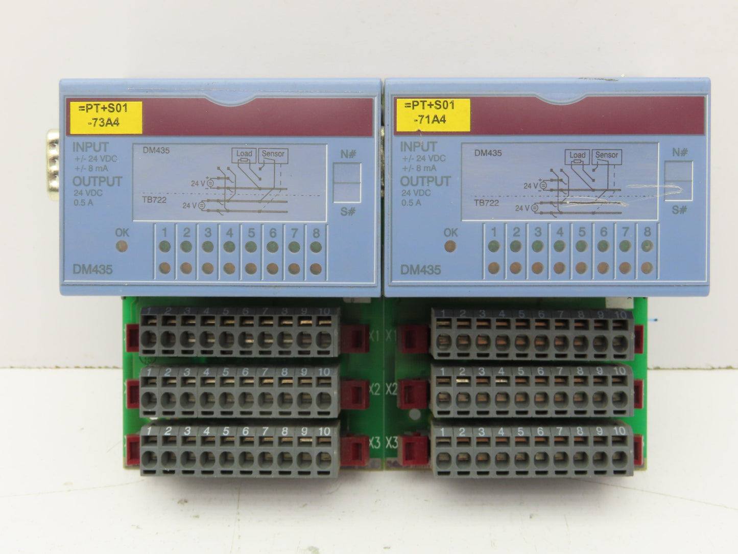 BR Automation 7DM435.7 PLC Input Output Module Rev D0 Lot of 2
