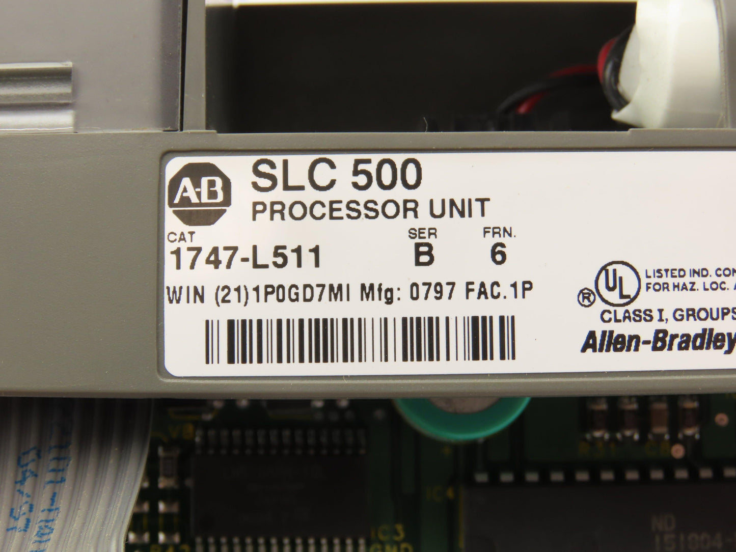 Allen Bradley 1747-L511 SLC 500 SLC 5/01 CPU Processor Controller Ser B Rev 6