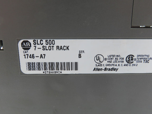 Allen Bradley 1746-P2 1746-A7 Ser C Power Supply 7-Slot Chassis Ser B