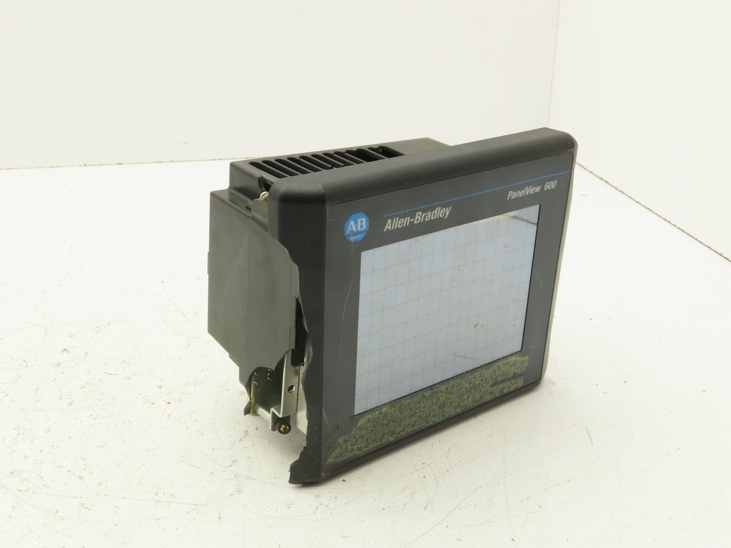 Allen Bradley 2711-T6C15L1 PanelView 600 Touch Screen PLC HMI Broken Covers