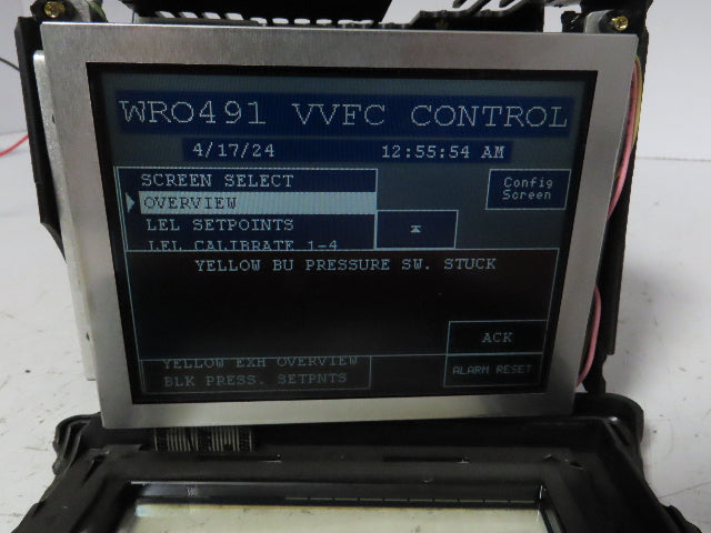 Allen Bradley 2711-T6C15L1 PanelView 600 Touch Screen PLC HMI Broken Covers