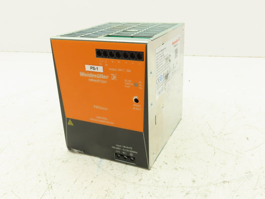 Weidmuller PROeco 1469510000 DIN Power Supply 480W 24V 20A