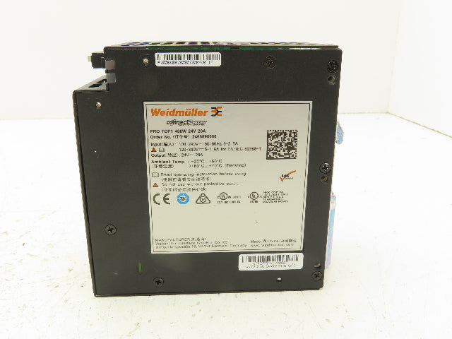 Weidmuller PROtop 2466890000 DIN Power Supply 480W 24V 20A