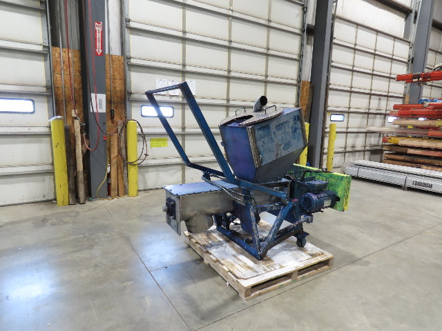 Portable Screw Auger Dry Bulk Feed Hopper Manual Push Cart 115/230V 1PH