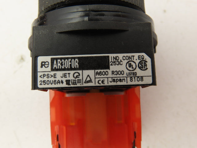 Fuji Electric Red Push Button 30mm 250V 6A Lot of 9