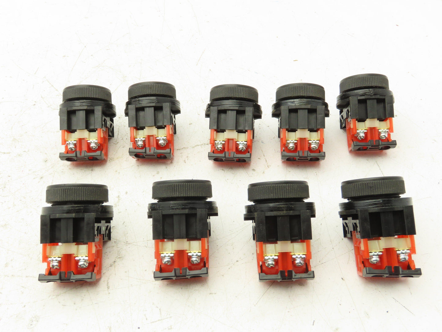 Fuji Electric Red Push Button 30mm 250V 6A Lot of 9