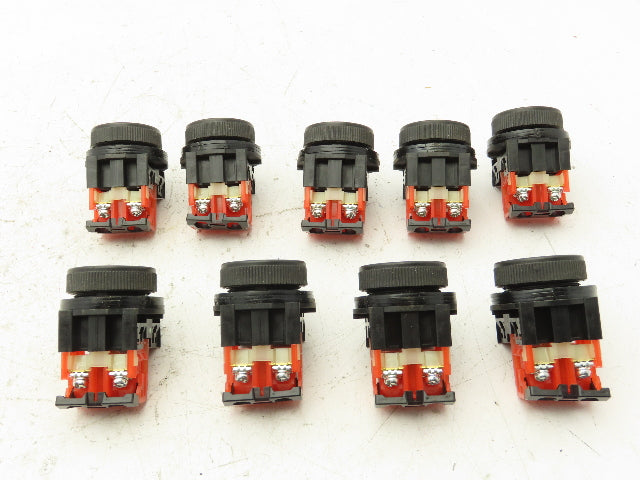 Fuji Electric Red Push Button 30mm 250V 6A Lot of 9