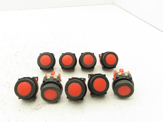 Fuji Electric Red Push Button 30mm 250V 6A Lot of 9