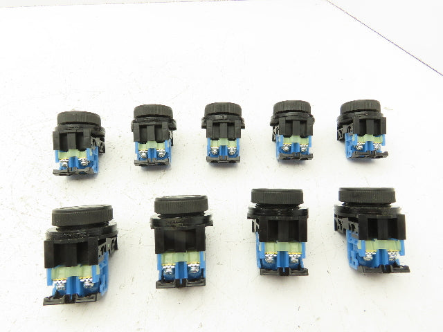 Fuji Electric Black Push Button 30mm 250V 6A Lot of 9