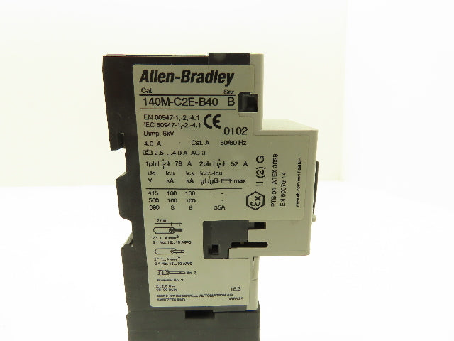 Allen Bradley 140MC2EB40 190EMNZ242CB40X Manual Motor Starter Contactor Lot of 2