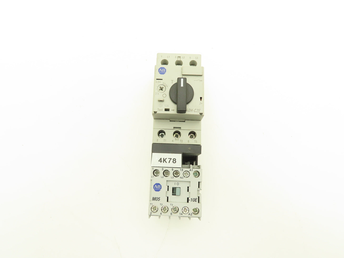 Allen Bradley 140MC2EB40 190EMNZ242CB40X Manual Motor Starter Contactor Lot of 2