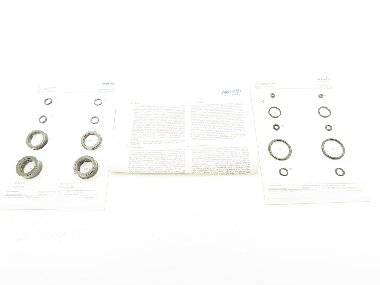 Bosch WP6.5X Rexroth Hydraulic Seal Kit