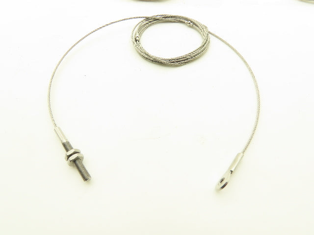 1/16 in x 7 ft Cable Eye & Threaded Rod For Gammerler Palletizer Spear Lot of 10