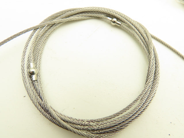 1/16 in x 7 ft Cable Eye & Threaded Rod For Gammerler Palletizer Spear Lot of 10