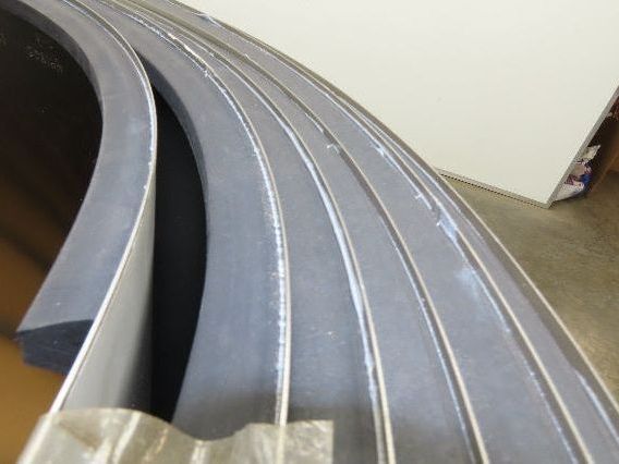 Magnetic Conveyor Bed Stainless Steel Replacement Bed 97mm W 13m Long 1mm Thick