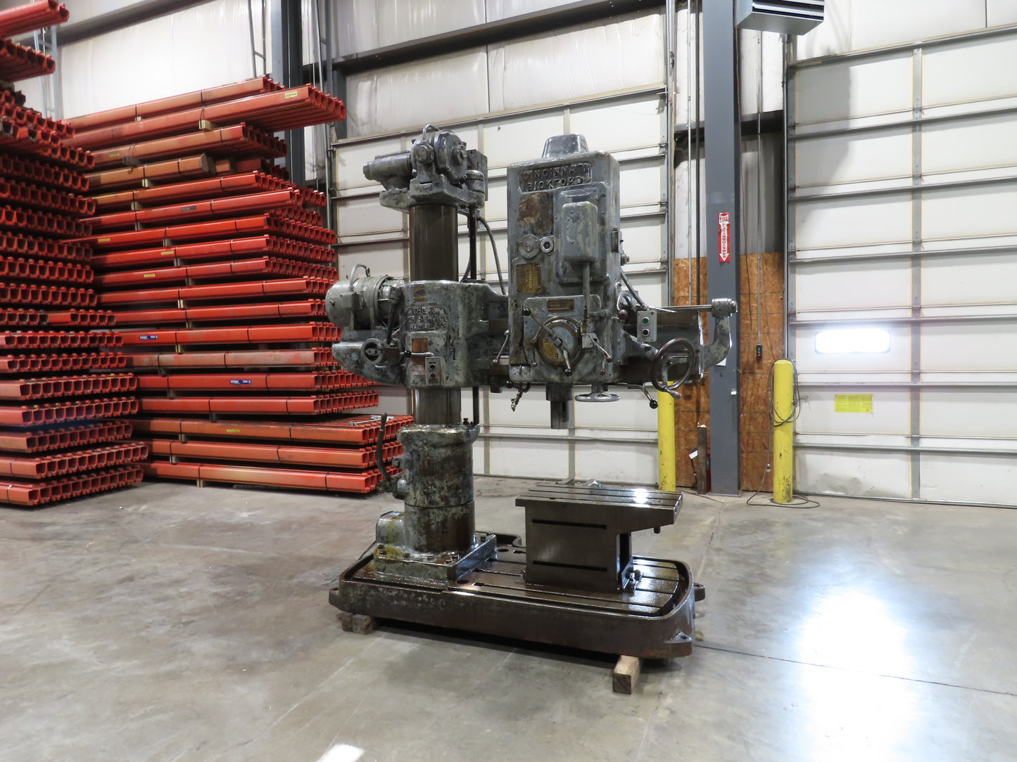 Cincinnati Bickford Super Service Radial Arm Drill Press 4' Arm 11" Column