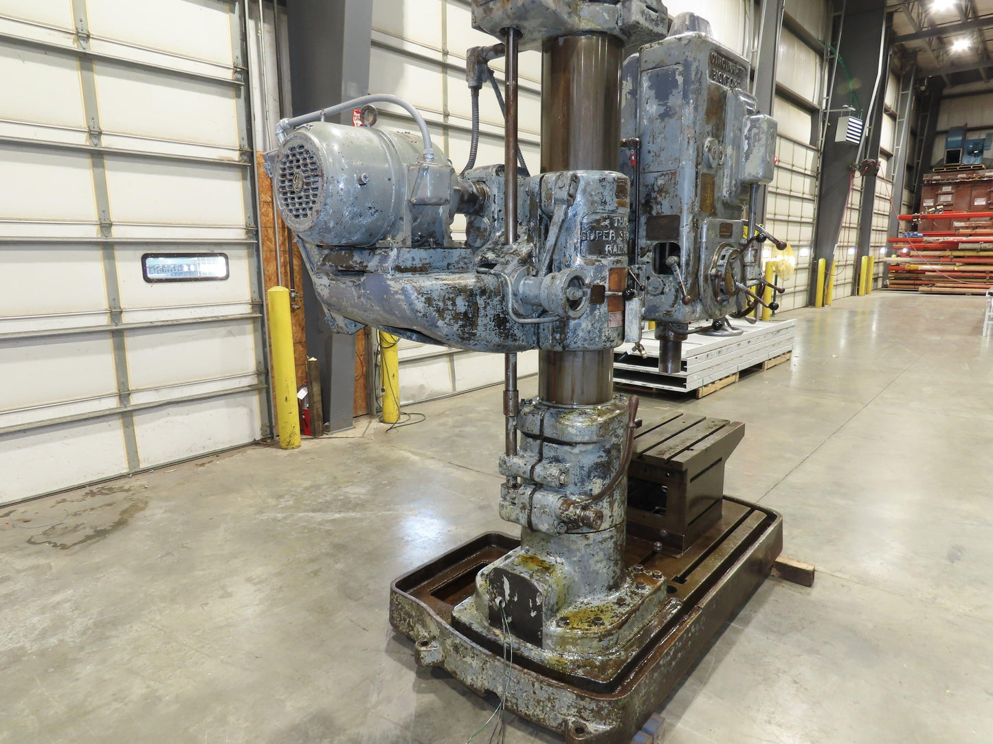 Cincinnati Bickford Super Service Radial Arm Drill Press 4' Arm 11" Column