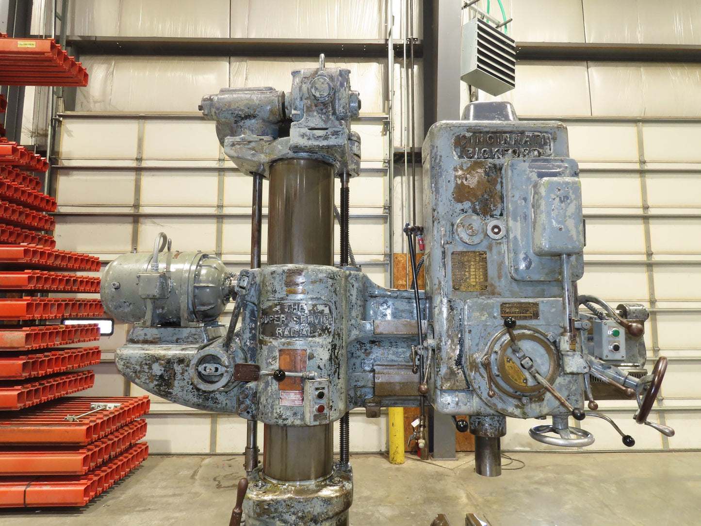 Cincinnati Bickford Super Service Radial Arm Drill Press 4' Arm 11" Column