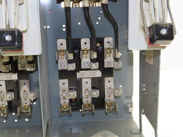 Square D 8998 MCC Bucket 60 Amp Dual Disconnect Switch 3 Pole 600V