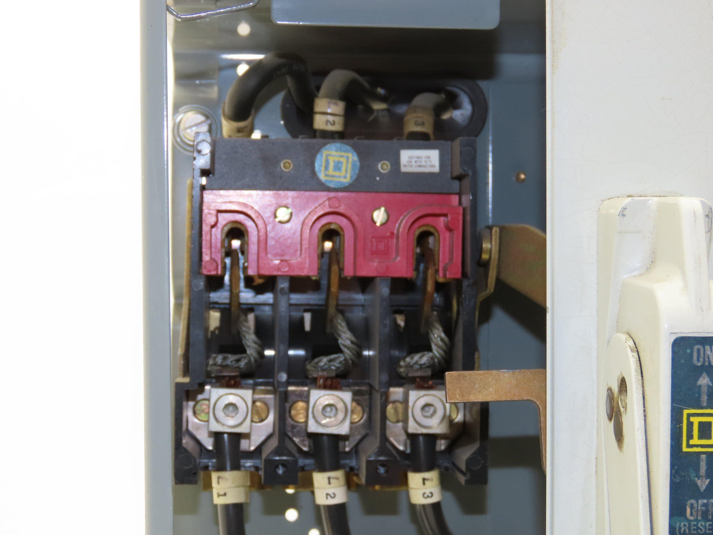 Square D 8998 MCC Bucket 60 Amp Dual Disconnect Switch 3 Pole 600V