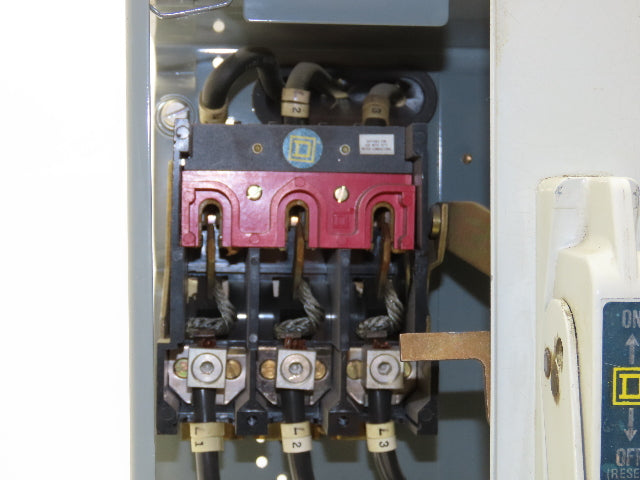 Square D 8998 MCC Bucket 60 Amp Dual Disconnect Switch 3 Pole 600V