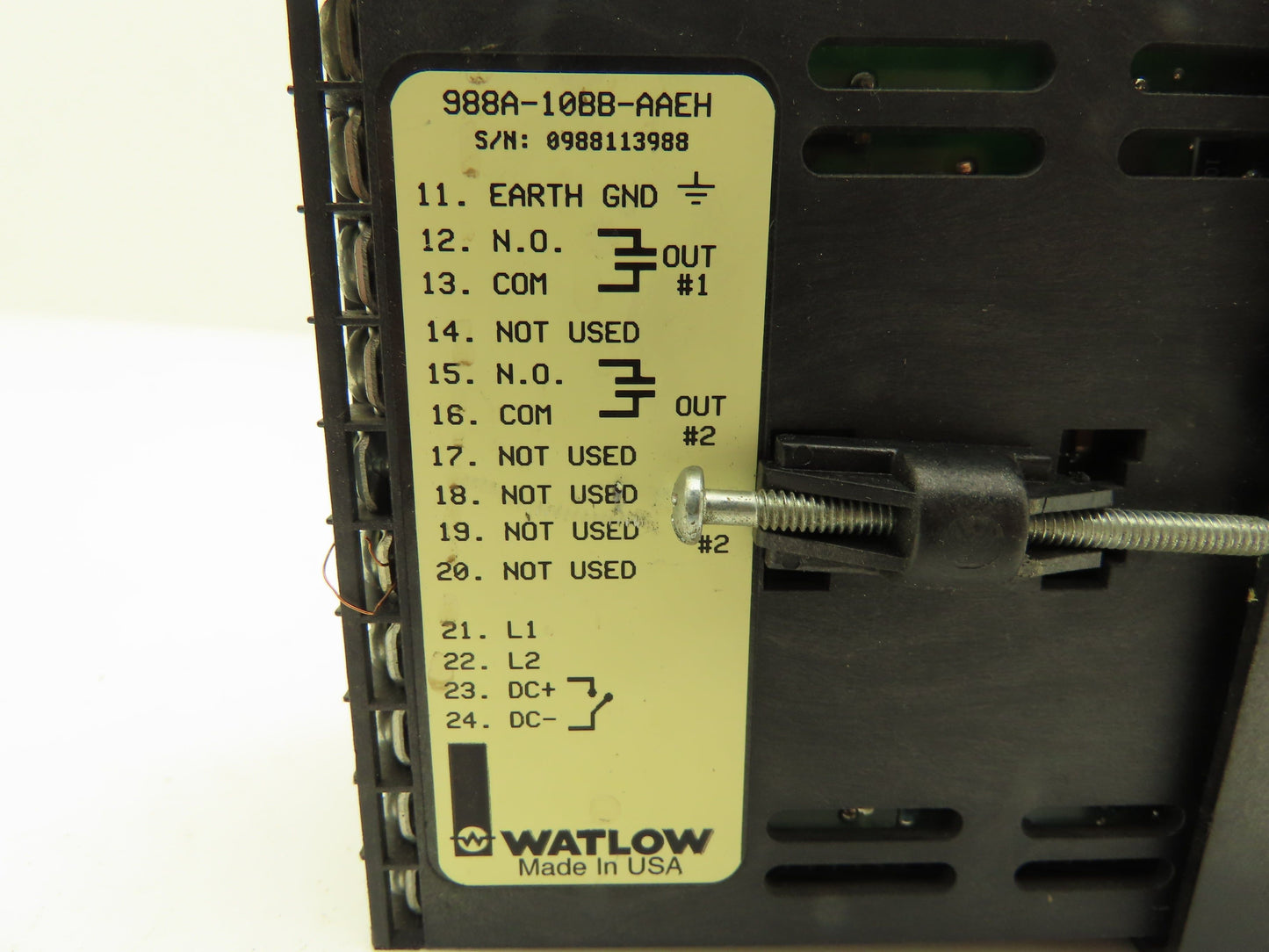 Watlow TUC 988A-10BB-AAEH Temperature Controller Series 988 *Well Used*