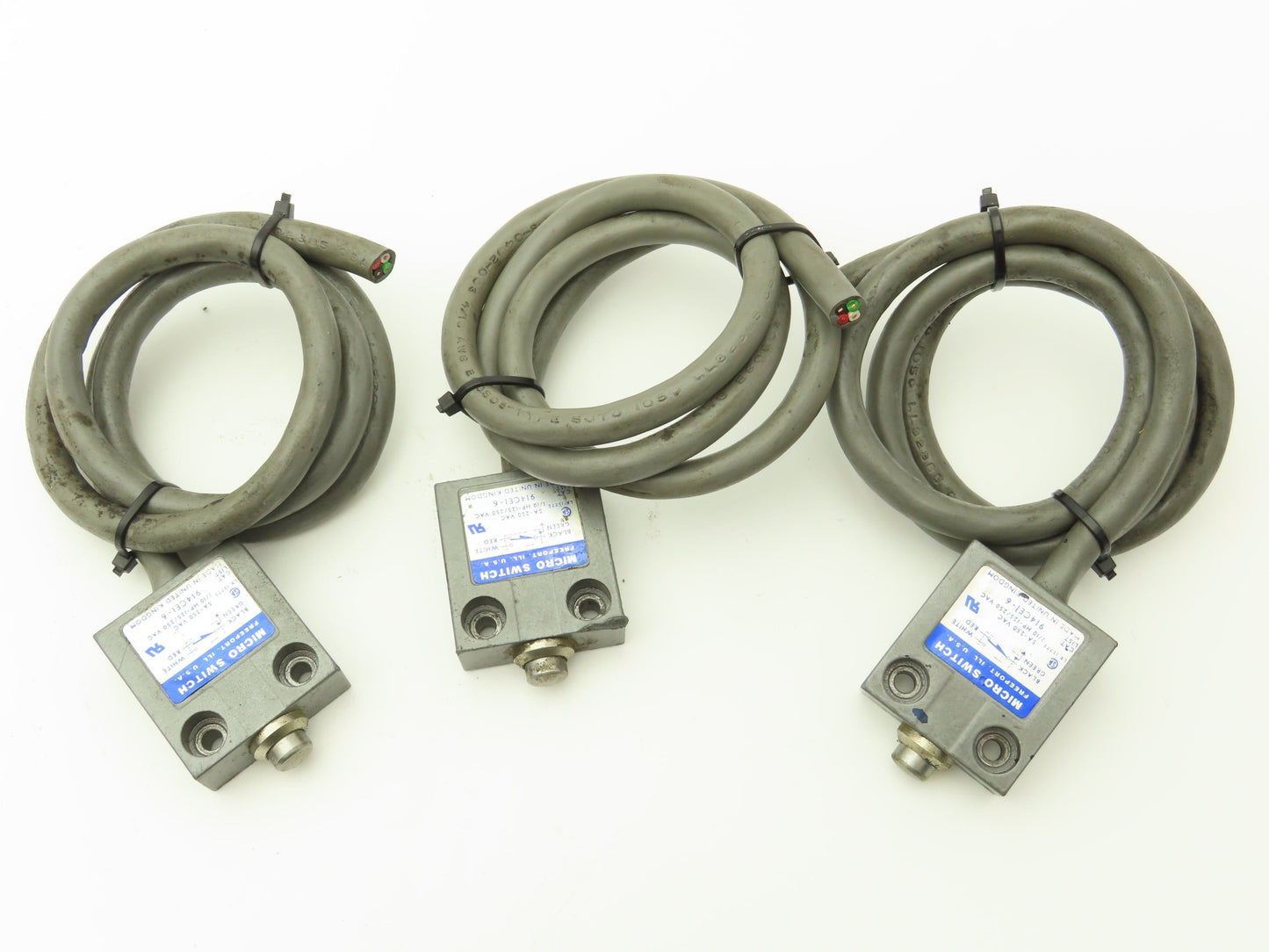 Micro Switch 914CE1-6 Plunger Limit Switch 5A 250V Lot of 3