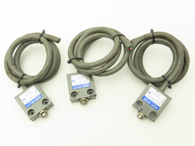 Micro Switch 914CE1-6 Plunger Limit Switch 5A 250V Lot of 3