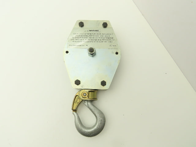 Ingersoll Rand 10202 Air Balancer Load Block Single Pulley Sheave 3/16" Cable