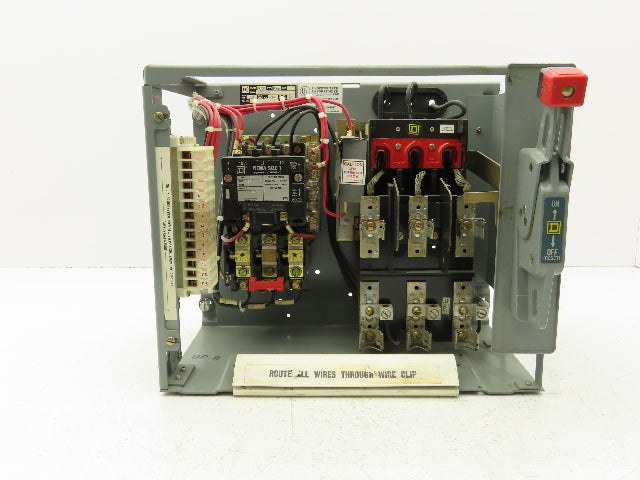 Square D 8998 MCC Bucket Motor Starter 10Hp Size 1 Fused Disconnect 3 Pole 600V