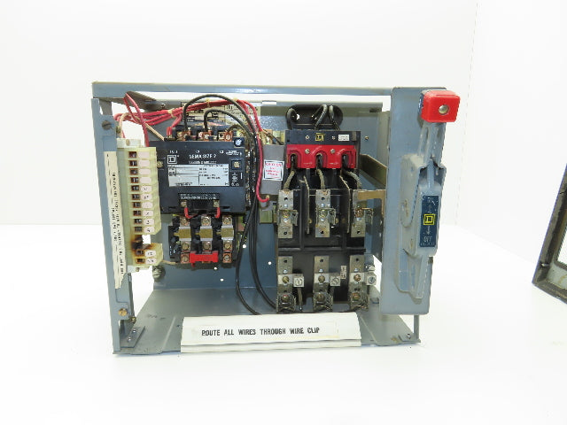 Square D 8998 MCC Bucket Motor Starter 25Hp Size 2 Fused Disconnect 3 Pole 600V
