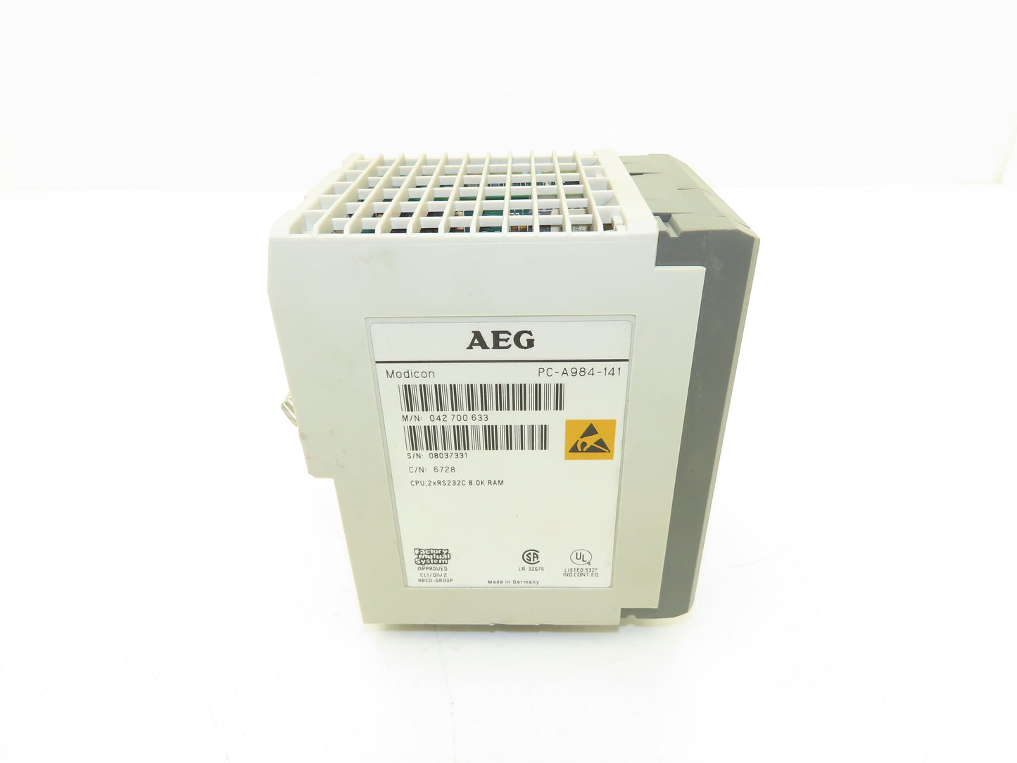 AEG PC-A948-141 CPU Module 8k RAM 2x RS232 24VDC 1A
