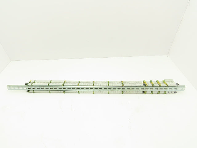 ABB Entrelec Mixed Size Terminal DIN Rail 2-Pole Lot of 117