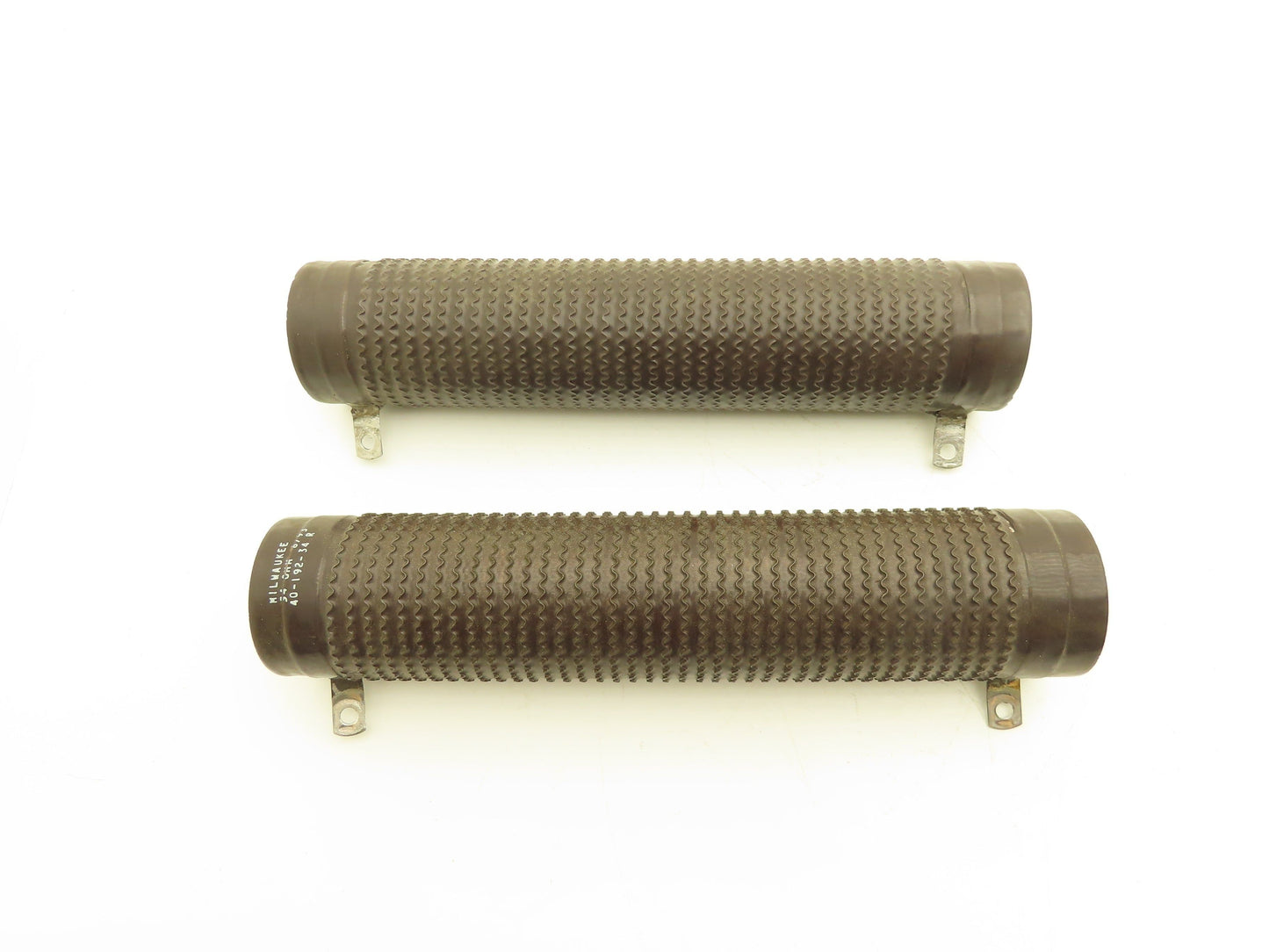 Milwaukee 40-192-34 Wirewound Ceramic Tube Resistor 34 Ohms 2.5" x 12" Lot of 2