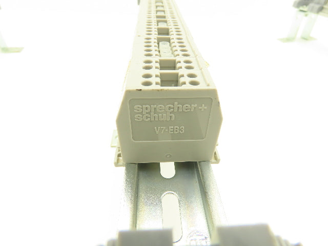 Sprecher+Schuh V7-W3 2.5mm² Terminals Fuse Holders DIN Rails 2-Pole Lot of 218