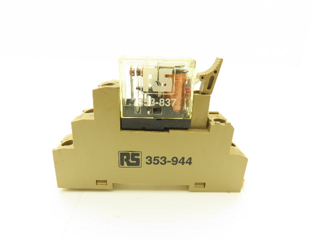 Omron 353-837 Relay 24VDC Coil 10A 353-944 Base Lot of 15