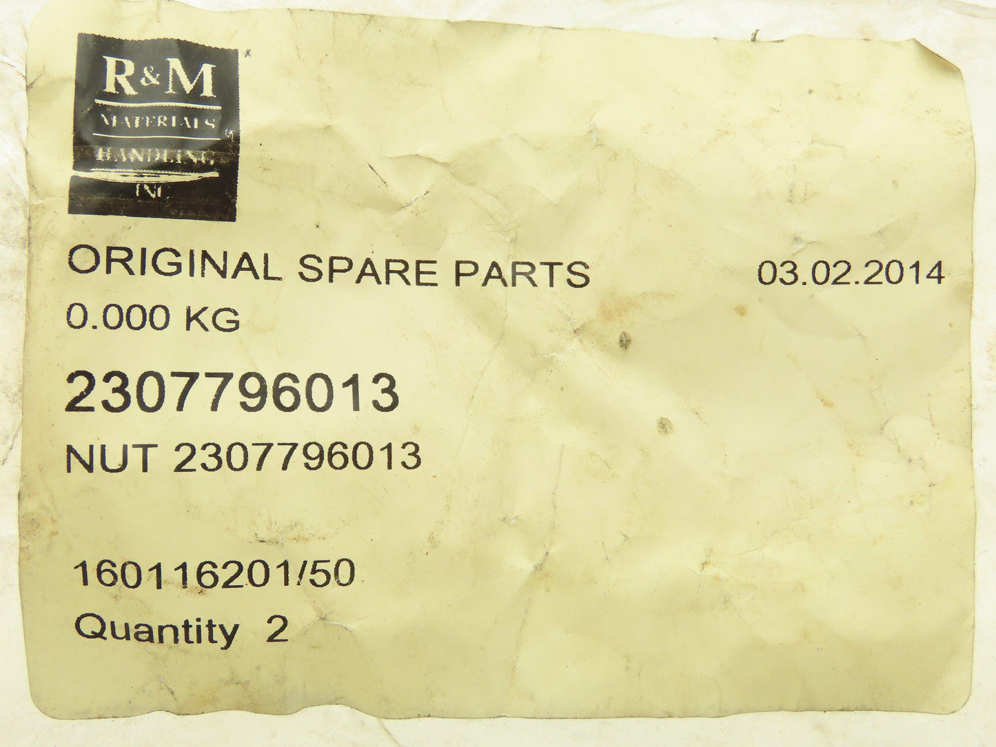 R&M 2307796013 Castle Nuts 1-1/4" 1.25" 6 TPI Lot of 2